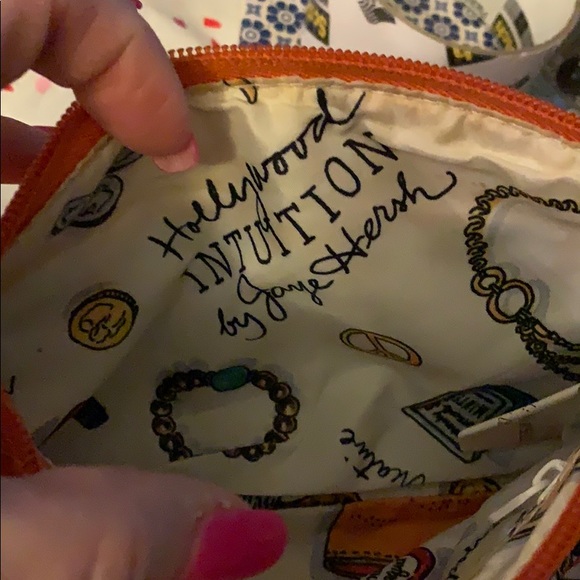 Hollywood Intuition by Jane Hersh Orange Wristlet - Picture 2 of 4